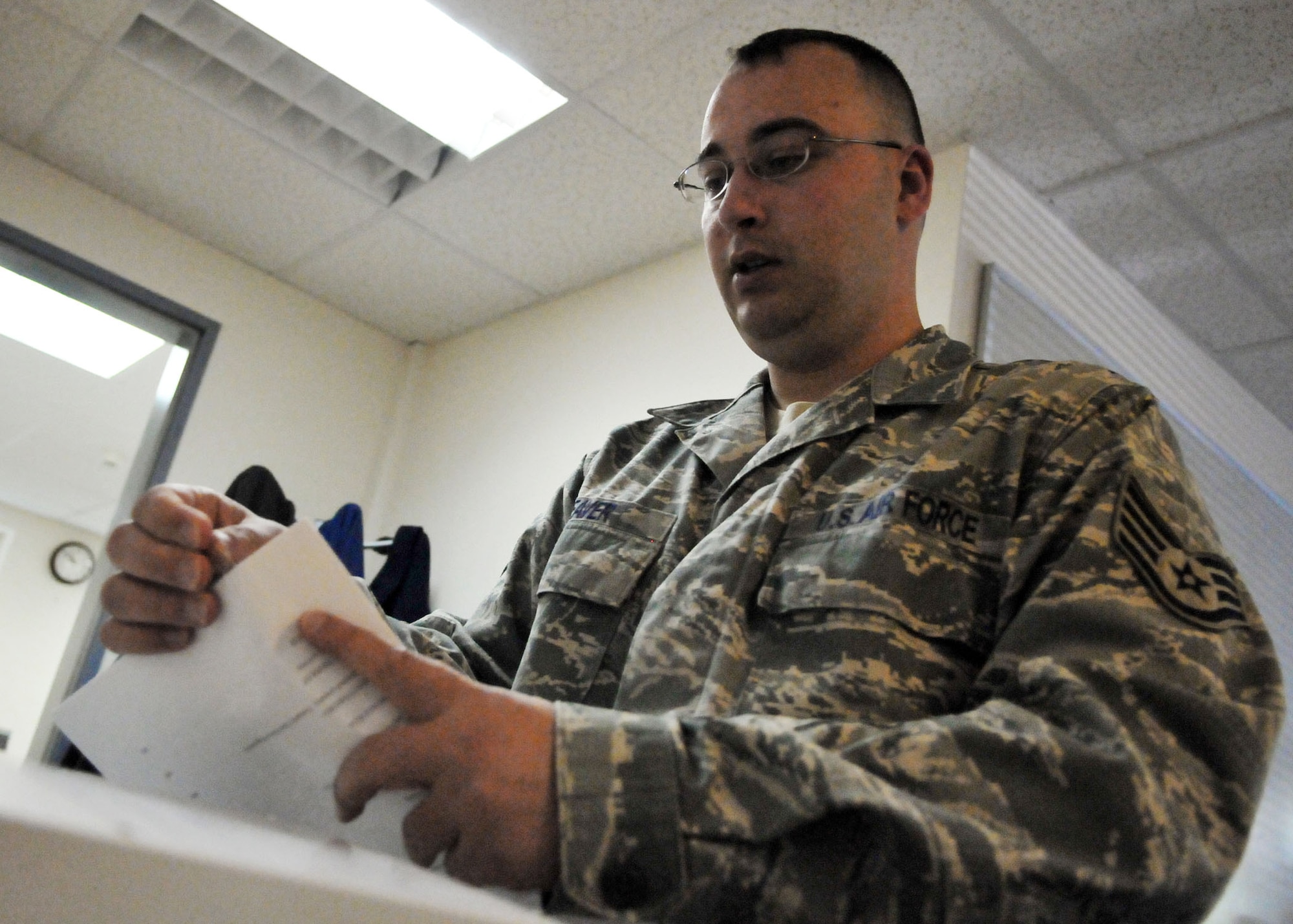 SPANGDAHLEM AIR BASE, Germany -- Staff Sgt. Patrick Weaver, 52nd Comptroller Squadron financial services supervisor, is the 52nd Fighter Wing's Top Saber Performer for the week of June 5-11, 2009. (U.S. Air Force photo by Airman 1st Class Nicholas Wilson)