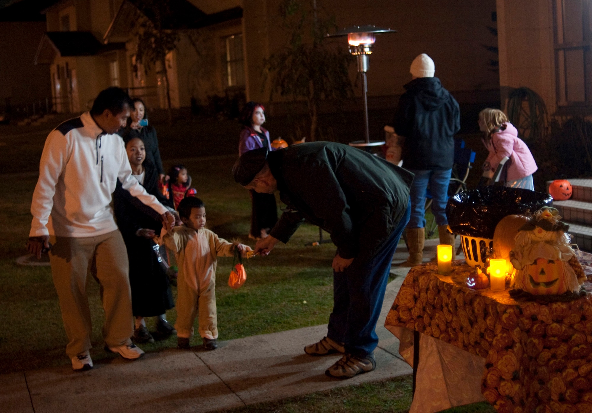 MISAWA AIR BASE, Japan -- Japanese and American children trick-or-treat throughout base housing on Halloween. An estimated 600 Japanese children joined the annual festivities. (U.S. Air Force photo/Staff Sgt. Samuel Morse)