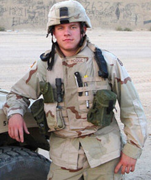 SEYMOUR JOHNSON AIR FORCE BASE, N.C. -- Jeremy Hodge was killed in Iraq in 2005. His mother, Michele Norris, is a maintenance training specialist with the 916th Air Refueling Wing.                          