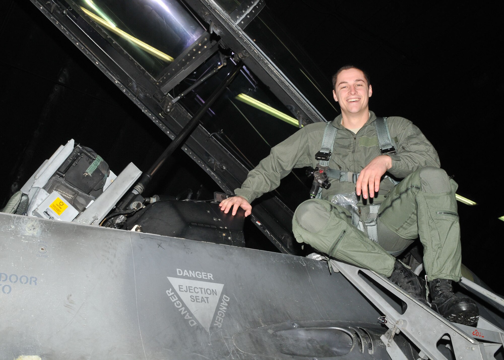 SPANGDAHLEM AIR BASE, Germany -- Master Sgt. Jason R. Hall, 52nd Equipment Maintenance Squadron, prepares for an incentive flight Oct. 30. Sergeant Hall earned his incentive flight by winning the 52nd Fighter Wing NCO of the Quarter and 52nd Maintenance Group Lance P. Sijan Leadership Awards. (U.S. Air Force photo/Airman 1st Class Nick Wilson)