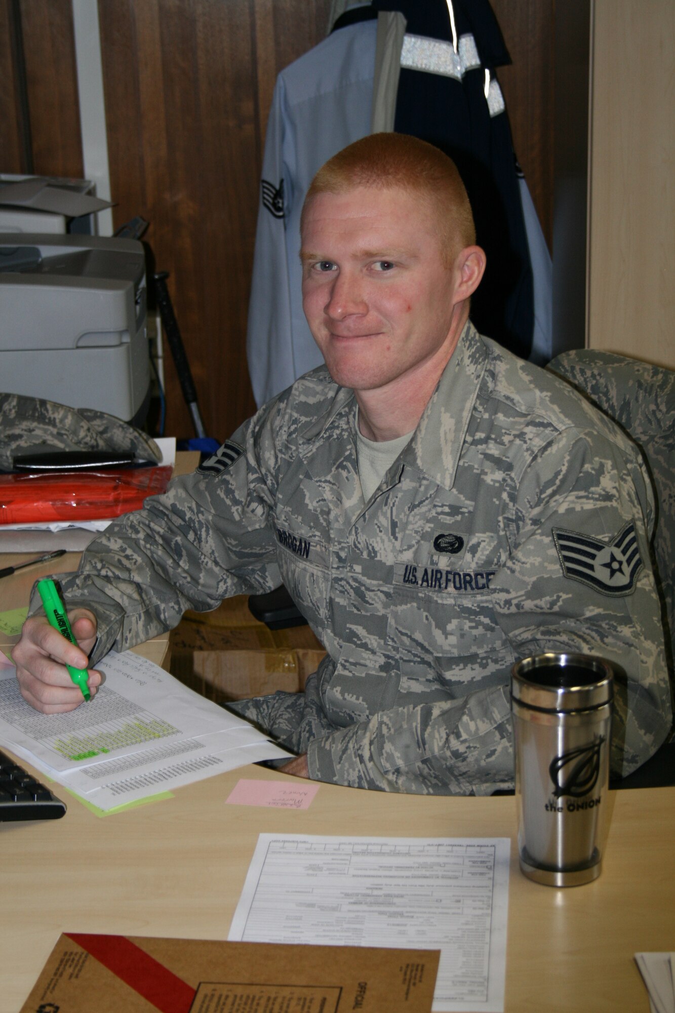 SPANGDAHLEM AIR BASE, Germany -- Staff Sgt. Benjamin Brogan, 470th Air Base Squadron assistant NCO in charge of relocations and employment, is the 52nd Fighter Wing's Top Saber Performer for the week of Oct. 30 - Nov. 5. (Courtesy photo)