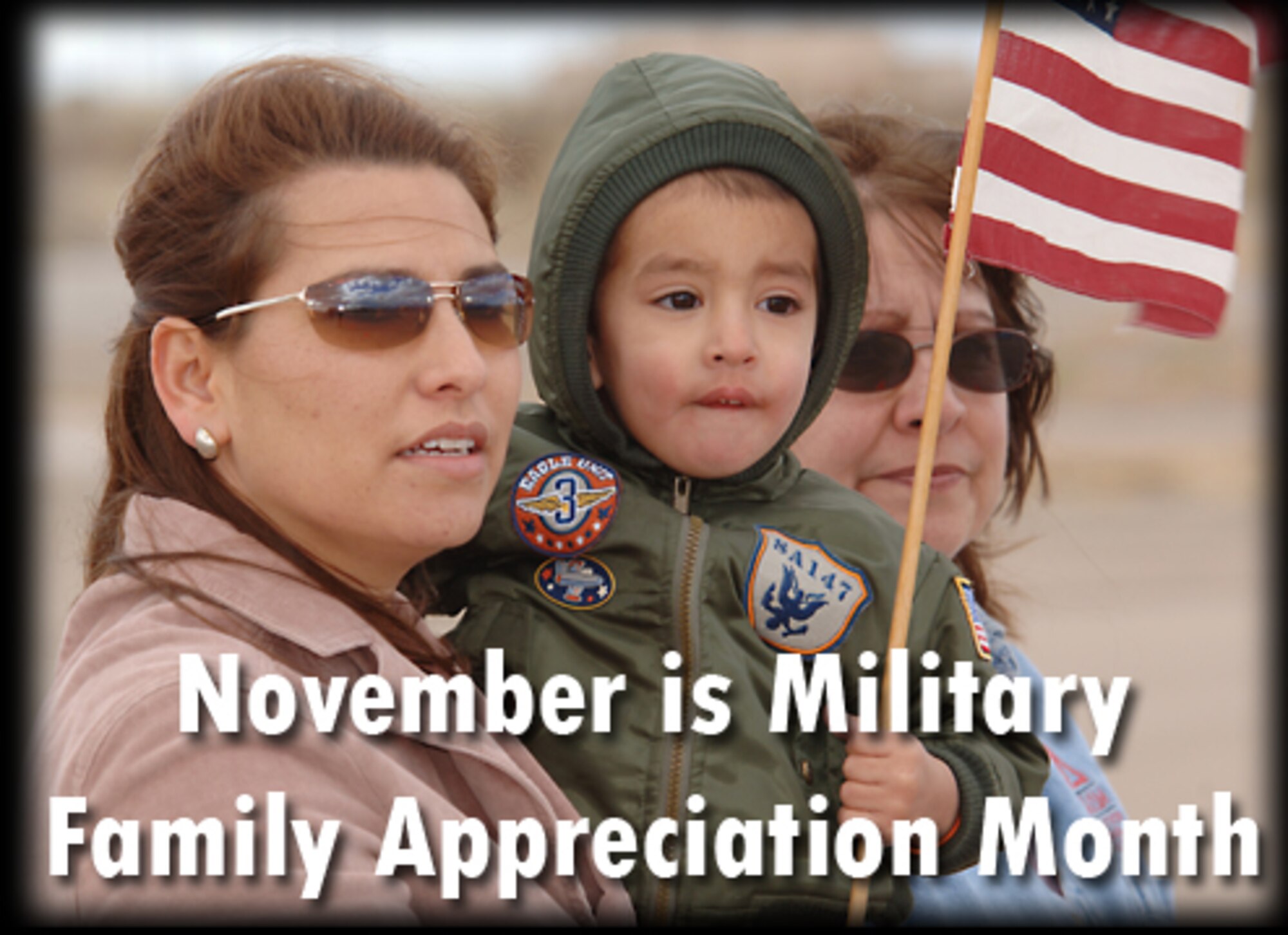 The Secretary and Chief of Staff of the Air Force have announced July 2009 to July 2010 as the Year of the Air Force Family and the month of November as National Military Family Appreciation Month. To kick off the month of observation, the Airman and Family Readiness Center, along with other helping agencies at Holloman, have put together a series of events and classes. (U.S. Air Force graphic by Airman 1st Class Sondra Escutia)