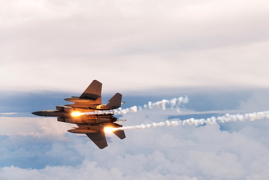 F-15's from the 125th Fighter Wing, Jacksonville, Florida. October 16 , 2009 (Air Force Photo by Tech. Sgt. Shelley Gill)