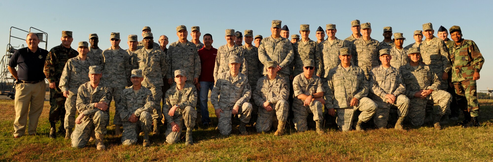 Congratulations to Little Rock’s newest Chief Master Sergeants. (U.S. Air Force photo by Lausanne Pacheco)