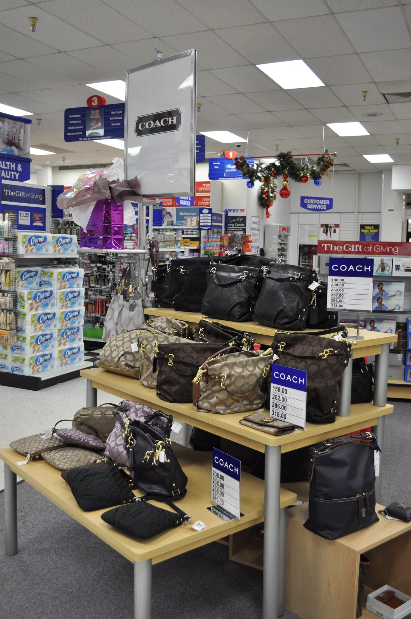 In addition to the renovation, customers will see an increased amount of brand-name merchandise tin the Exchange, much like the genuine Coach purse and Craftsman tool lines. This merchandise will become standard items at the Columbus Exchange. (U.S. Air Force Photo/Sonic Johnson)