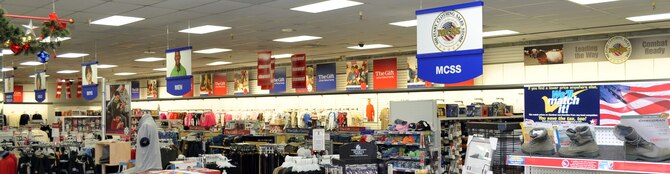 Military Clothing Sales renovation will begin next month and will expand from its current location to roughly half way to the front of the store, tripling the current area. (U.S. Air Force Photo/Sonic Johnson)