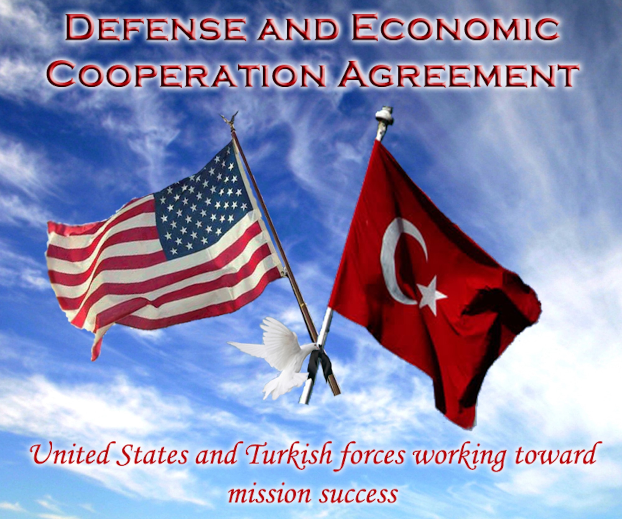 A joint team led by the office of defense cooperation-Ankara and the Turkish General Staff will arrive at Incirlik Nov. 5 to perform a compliance review as required by the 28-year old Defense and Economic Cooperation Agreement between the United States and Turkey. (U.S. Air Force graphic/ Airman 1st Class Amber Ashcraft)