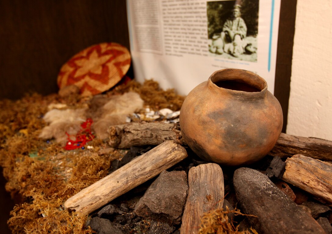 Pottery made by Camp Pendleton’s two native tribes, the Luiseno and Juaneno, remain on display at the base’s historic Santa Margarita Ranch House. As Native American Heritage Month continues throughout the month of November, the static display reminds local residents of the base’s rich American Indian heritage.