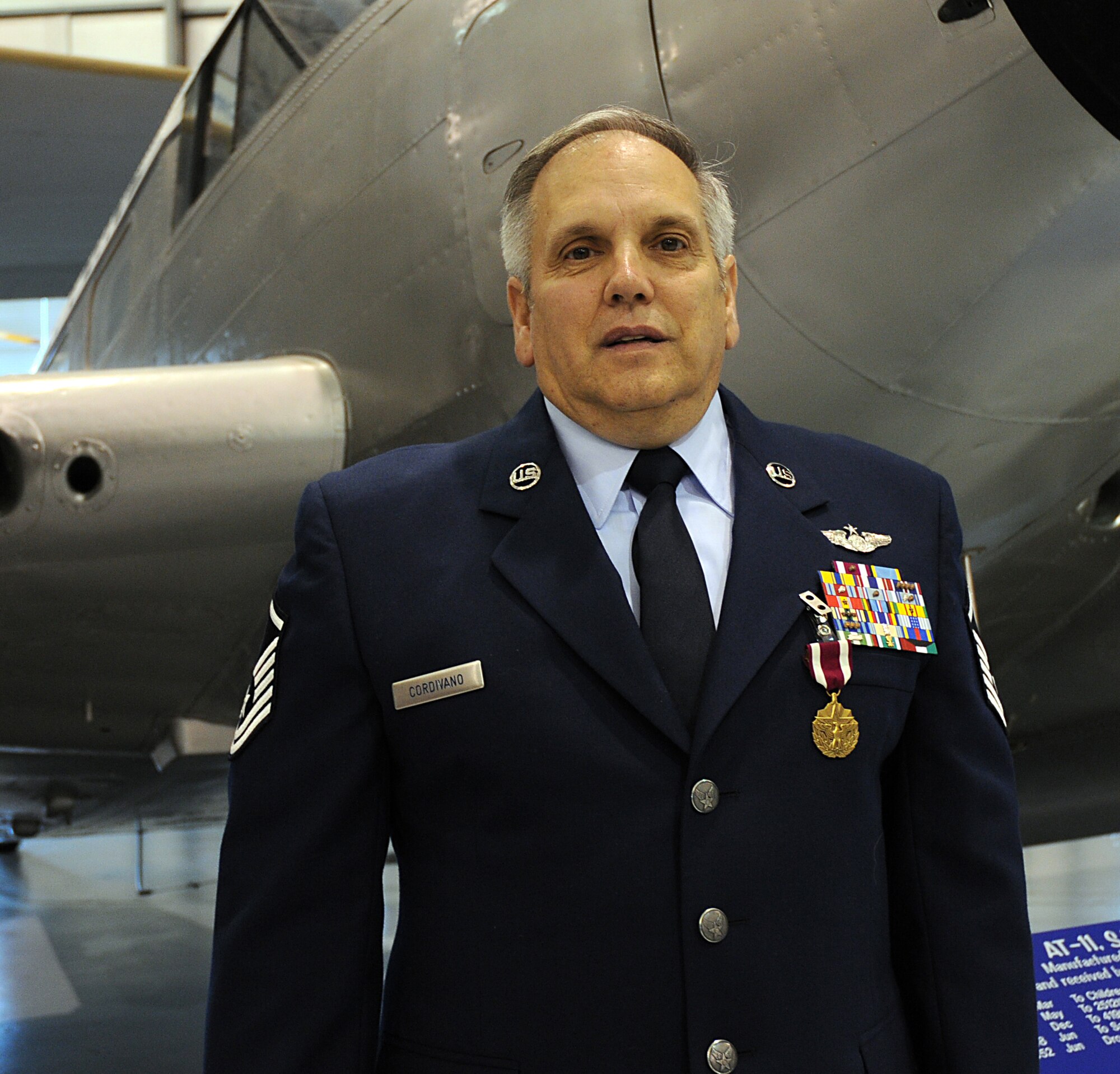 Master Sgt. Charles Cordivano V. retired in a ceremony Nov. 7 at the Air Mobility Command Museum after nearly 30 years of military service in the regular Air Force and Air Force Reserve. His career encompassed four career fields, and it started and ended at Dover Air Force Base, Del.