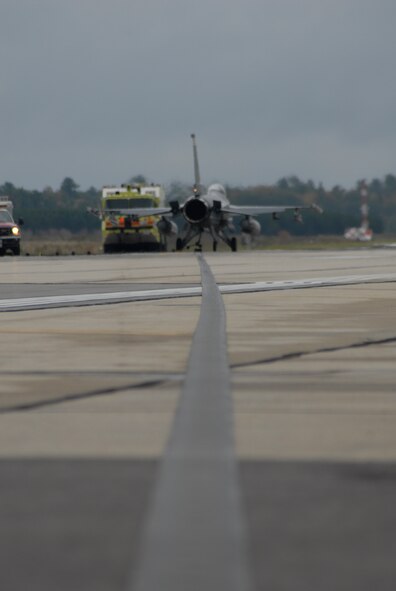 The Barrier Arresting Kit 12 cable is installed at the end of each runway is designed to stop an aircraft.
