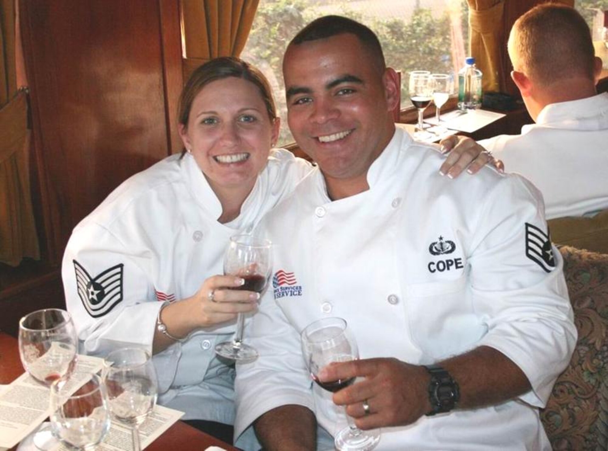 Staff Sgt. Quincy Cope and Tech. Sgt Tanya Sweeney