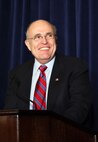 NEW YORK --  Rudy Giuliani, former New York City mayor and presidential candidate, gave the keynote speech during a Nov. 8 brunch at the Jumeriah Essex House in honor of the USS New York sailors and Special Purpose Marine Air Ground Task Force 26 Marines who embarked on the ship for her commissioning ceremony Nov. 11.