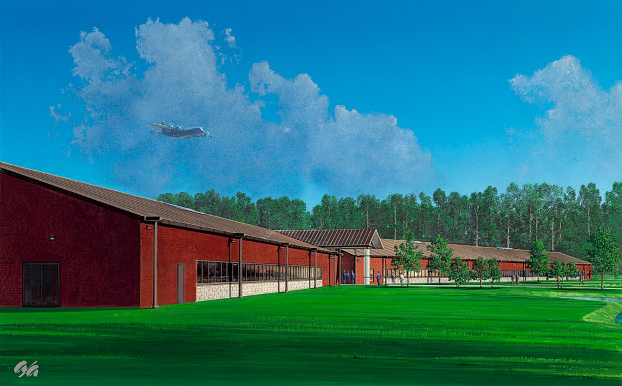 An artist’s rendering of what the Education Center should look like after being built. (Graphic by Art Associates, Incorporated)