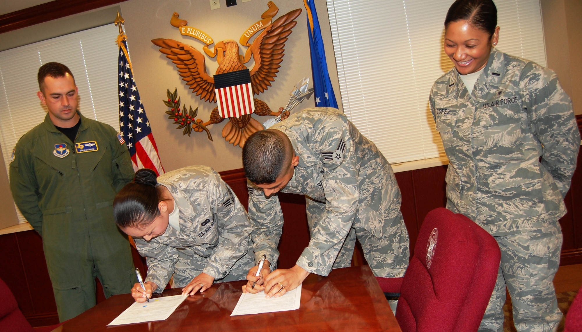 Married Senior Airmen reenlist together > 33rd Fighter Wing > Article