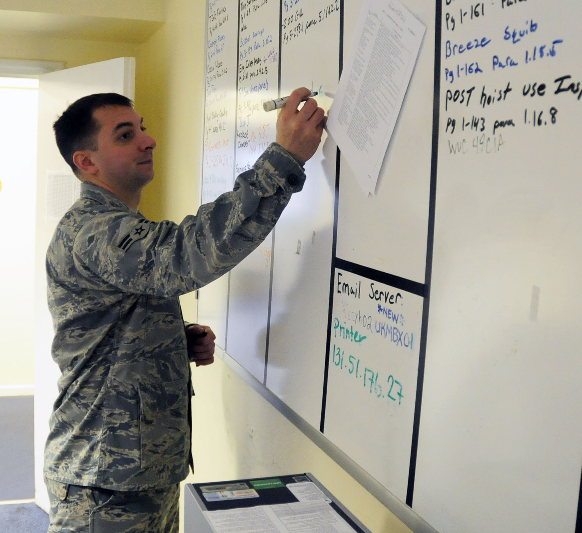 Airman 1st Class Matthew Norton 48th Aircraft Maintenance Squadron HH-60 Pave Hawk crew chief, was nominated for the Liberty Spotlight by his chain of command because he embodies the Air Force core value of "Service Before Self." 
