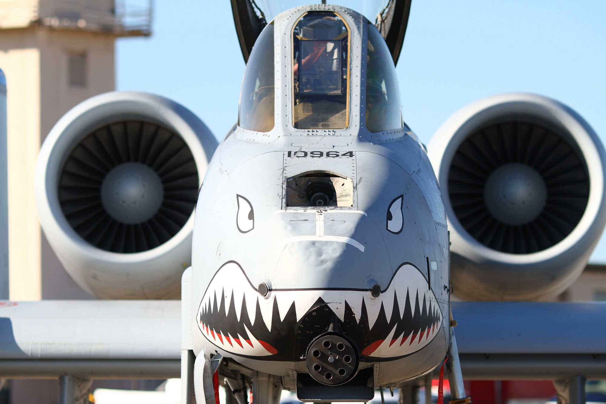 An A-10 Thunderbolt C sits on the Hurlburt Field runway during a ceremony Nov. 12. Three former pilots and crew chiefs of the 23rd Fighter Group, Moody Air Force Base, Ga., were honored with their names stenciled on the side of the plane. "I've read all the history books regarding this group, but these guys are the real heroes," said Col. Skip Hinman, 23rd Fighter Group commander. "Though just a few names are recognized today, they really symbolize all of the Flying Tigers and the planes we've flown." 