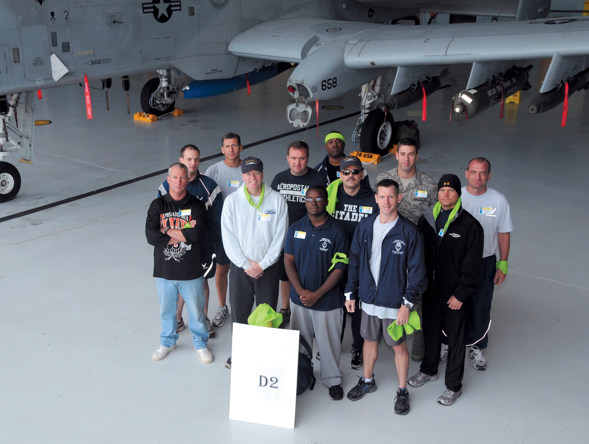 Team D-2 defeated 31 other teams during Sports Day II held Oct. 4 at Willow Grove Air Reserve Station, Pa.  Sports Day consists of indoor and outdoor activities geared towards fostering camaraderie and teamwork and having fun.