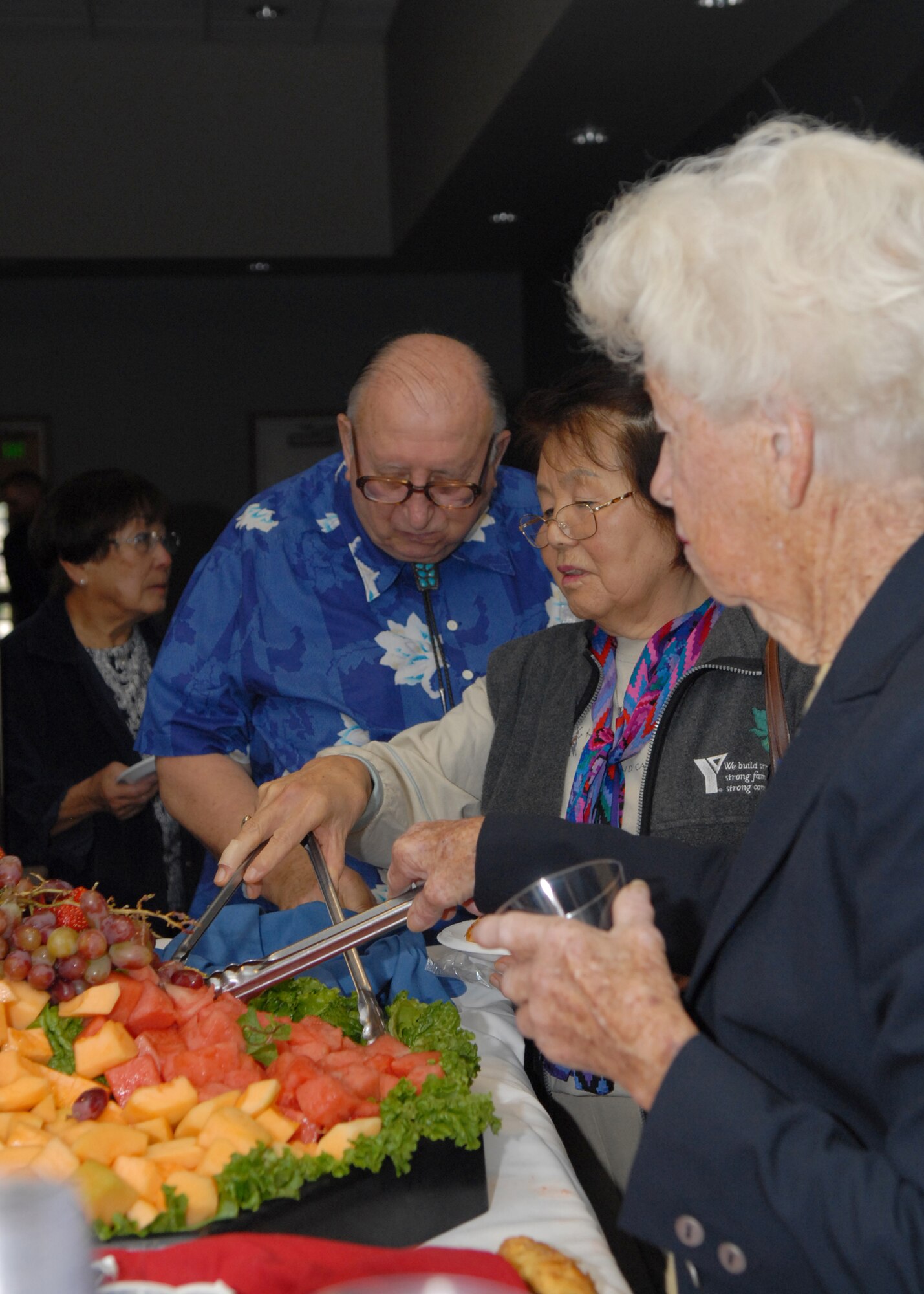 VANDENBERG AIR FORCE BASE, Calif. – Retired military members eat breakfast during the opening of the annual Retired Member Appreciation Day at the Pacific Coast Club here Saturday, Nov. 14, 2009. The event is held to recognize the contributions of retired military members, including those who served on active, guard and reserve duty. (U.S. Air Force photo/Airman 1st Class Kerelin Molina)