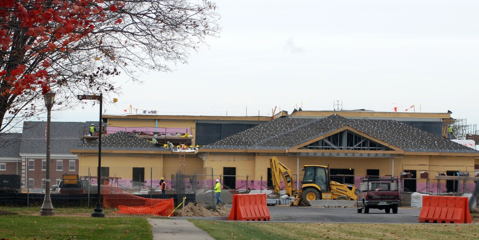 SEABEES HOME ? Construction has become a familiar sight at Westover, physically the largest all-reserve base in the country with 2,500 acres. The economic impact of the base on Western Massachusetts for Fiscal Year 2009 was up from $195 million in fiscal 2008 to more than $231 million. (US Air Force photo/Tech. Sgt. Andrew Biscoe)