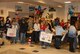 Family members of the deployed 184 SFS eagerly await their return at McConnell AFB on November 16, 2009.