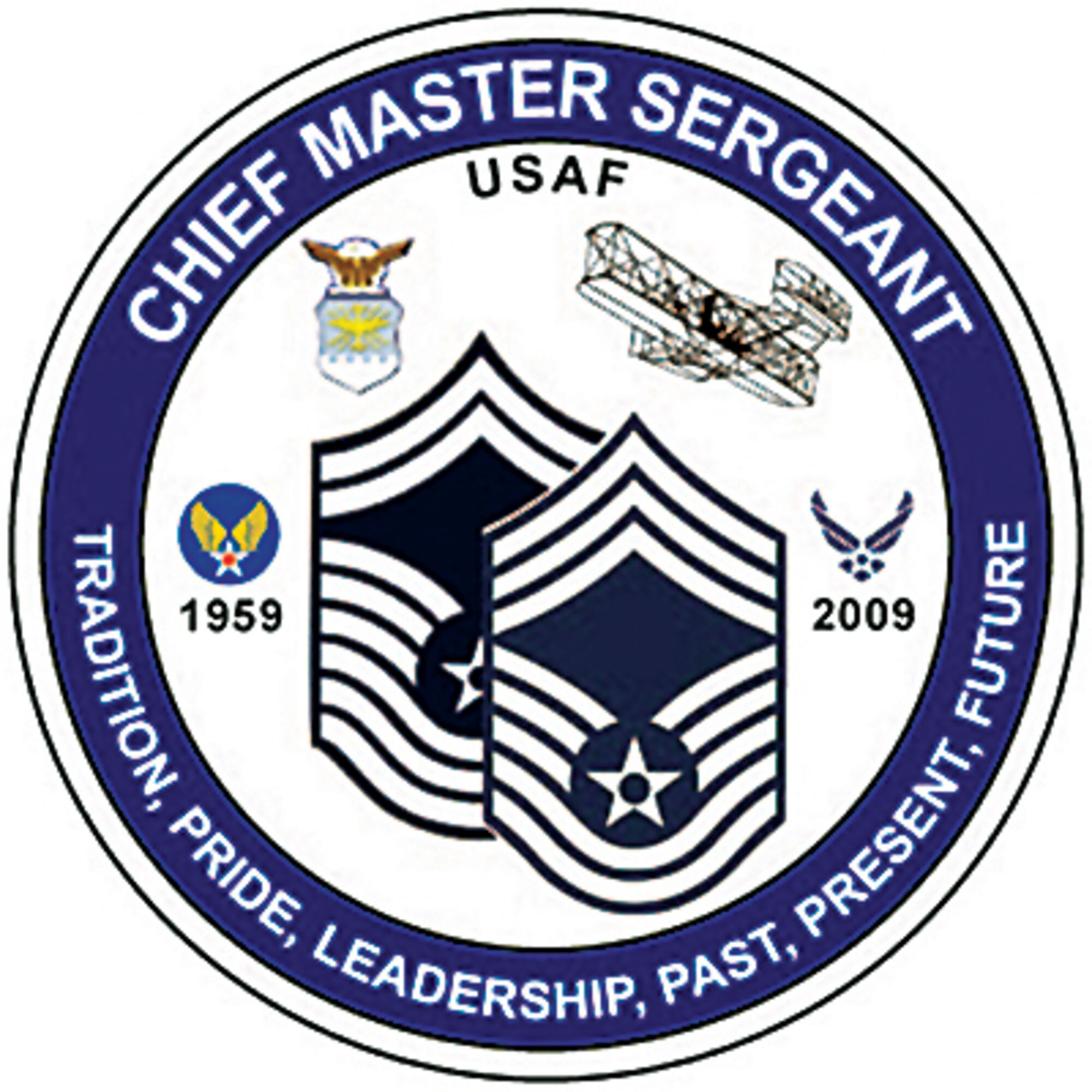 This coin commemorates the 50th anniversary of the rank of chief master sergeant. It will be handed out at the National Museum of the United States Air Force during a Dec. 1 event celebrating the anniversary.