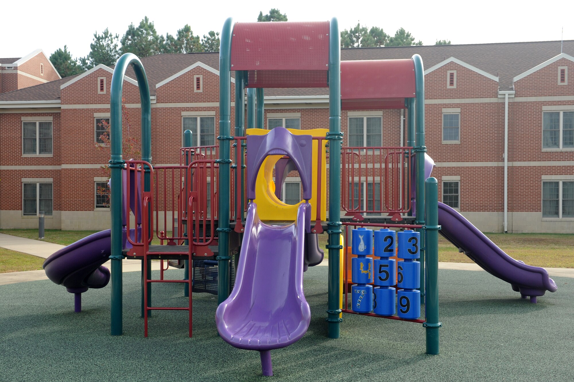 Temporary Lodging Facility playground (U.S. Air Force photo by Senior Airman Jim Araos)