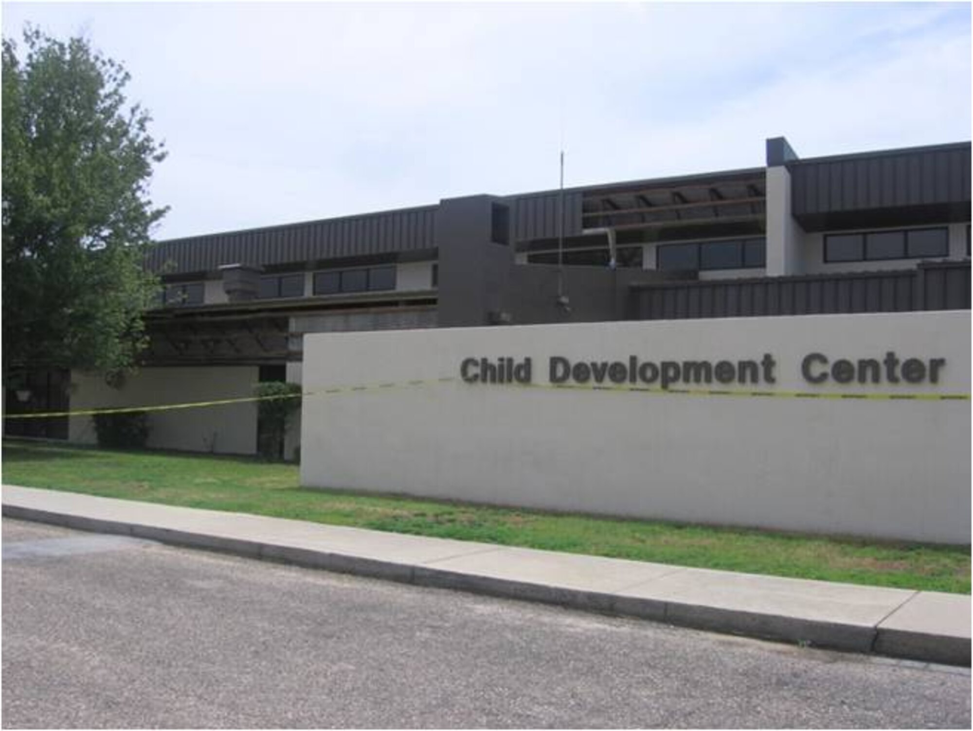AFTER: A leaking roof at the Child Development Center was replaced with standing seam metal roofing. Fascia and soffit panels were also demolished. The project cost $562,000 of the $23.3 million Tyndall received in 2009 as part of the Recovery and Reinvestment Act, a stimulus package signed by President Barack Obama on Feb 17 to jumpstart the American economy.   (U.S. Air Force courtesy photo)
