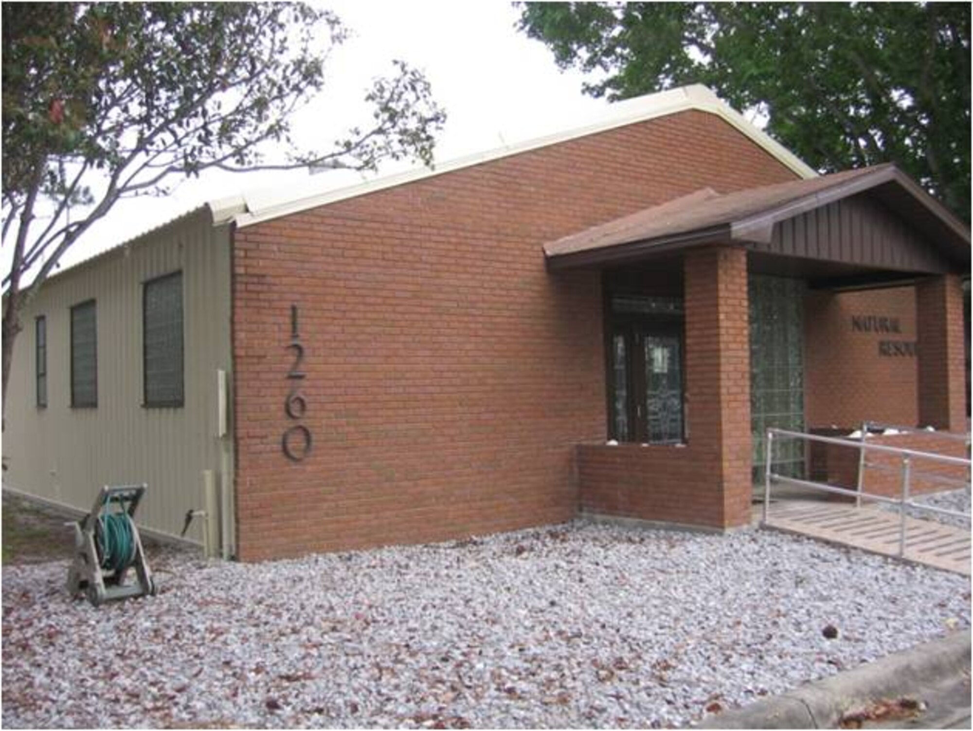 AFTER: The base’s Natural Resources building had all interior and exterior surfaces repainted at a cost of $55,100. The money was part of the $23.3 million Tyndall received in 2009 as part of the Recovery and Reinvestment Act, a stimulus package signed by President Barack Obama on Feb 17 to jumpstart the American economy. (U.S. Air Force courtesy photo)
