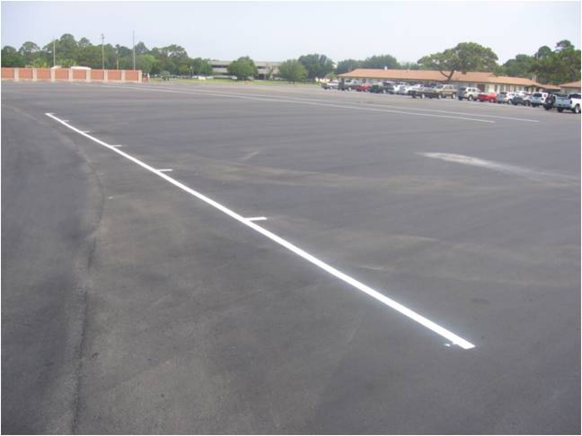 AFTER: The NCO Academy marching pad was replaced and the tennis court was repaired at a cost of $736,200. The money was part of the $23.3 million Tyndall received in 2009 as part of the Recovery and Reinvestment Act, a stimulus package signed by President Barack Obama on Feb 17 to jumpstart the American economy. (U.S. Air Force courtesy photo)