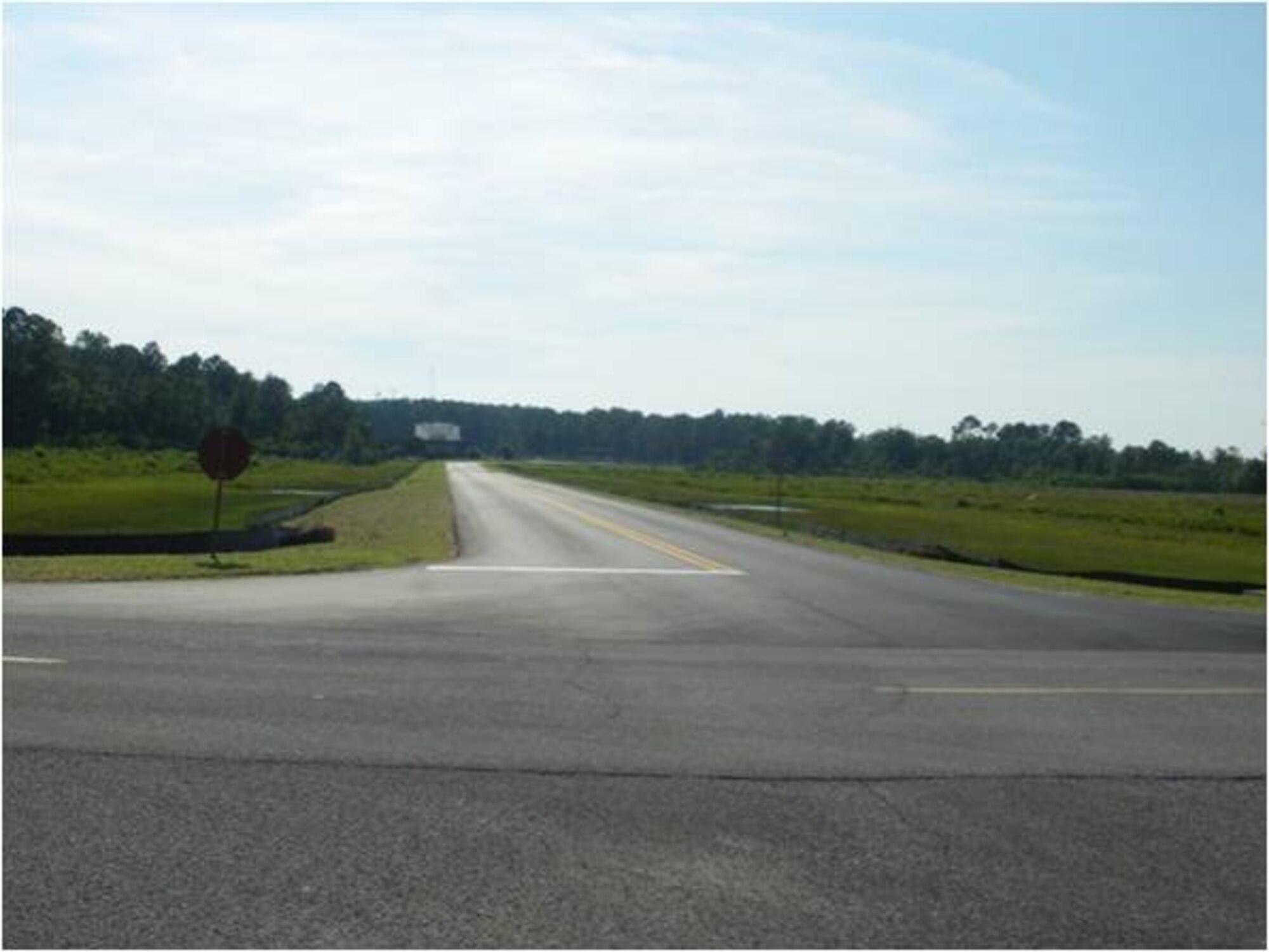AFTER: The completed project had the existing asphalt removed and replaced by milling and overlay of new pavement material with a cost of $189,900. The money is part of the $23.3 million Tyndall received in 2009 as part of the Recovery and Reinvestment Act, a stimulus package signed by President Barack Obama on Feb 17 to jumpstart the American economy. (U.S. Air Force courtesy photo)