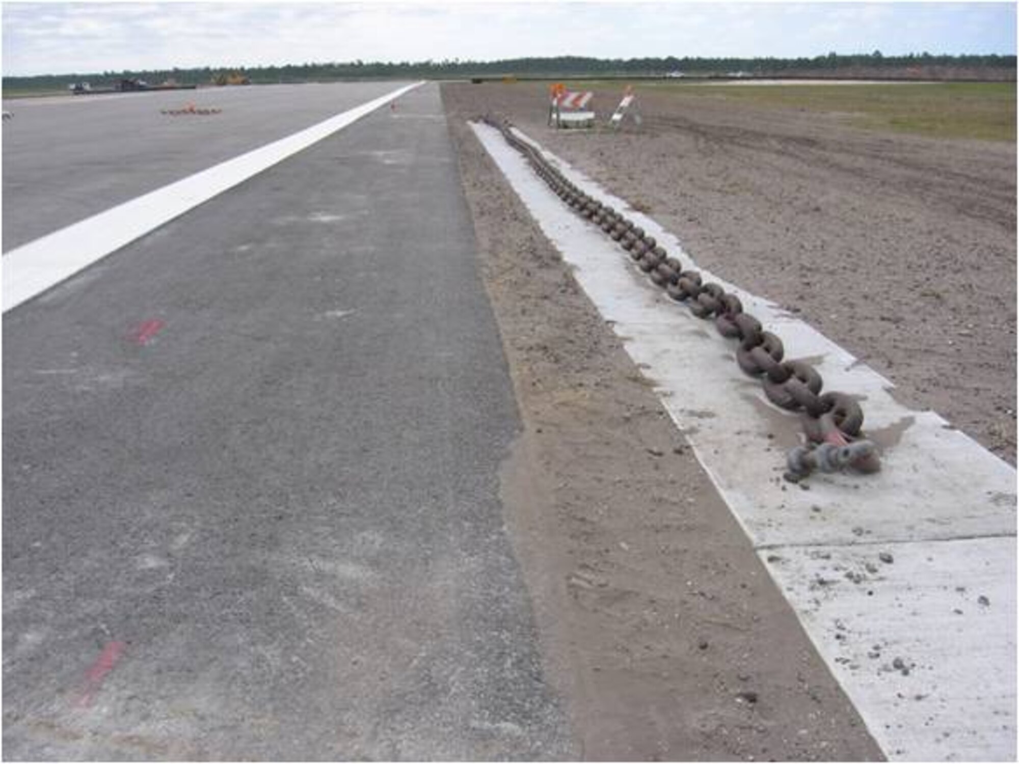 AFTER:Tyndall spent $138,100 installing concrete support pads for aircraft arresting chains. This installation allowed the removal of an airfield waiver. The money was part of President Barack Obama’s Recovery and Reinvestment Act. Tyndall received $23.3 million in 2009 as part of the Recovery Act. (U.S. Air Force courtesy photo)
