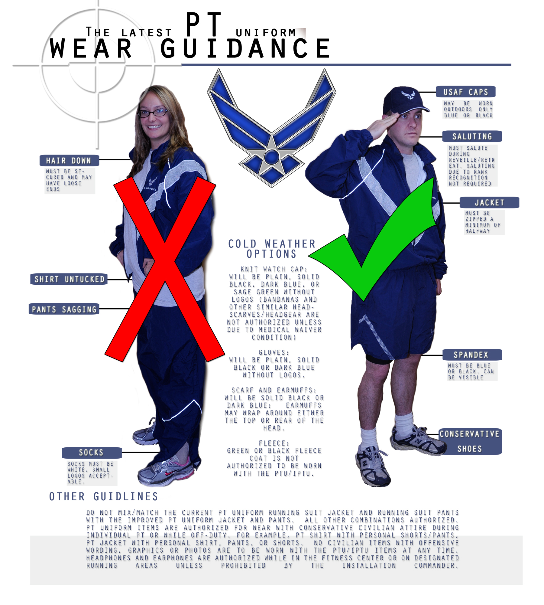 air force pt clothes