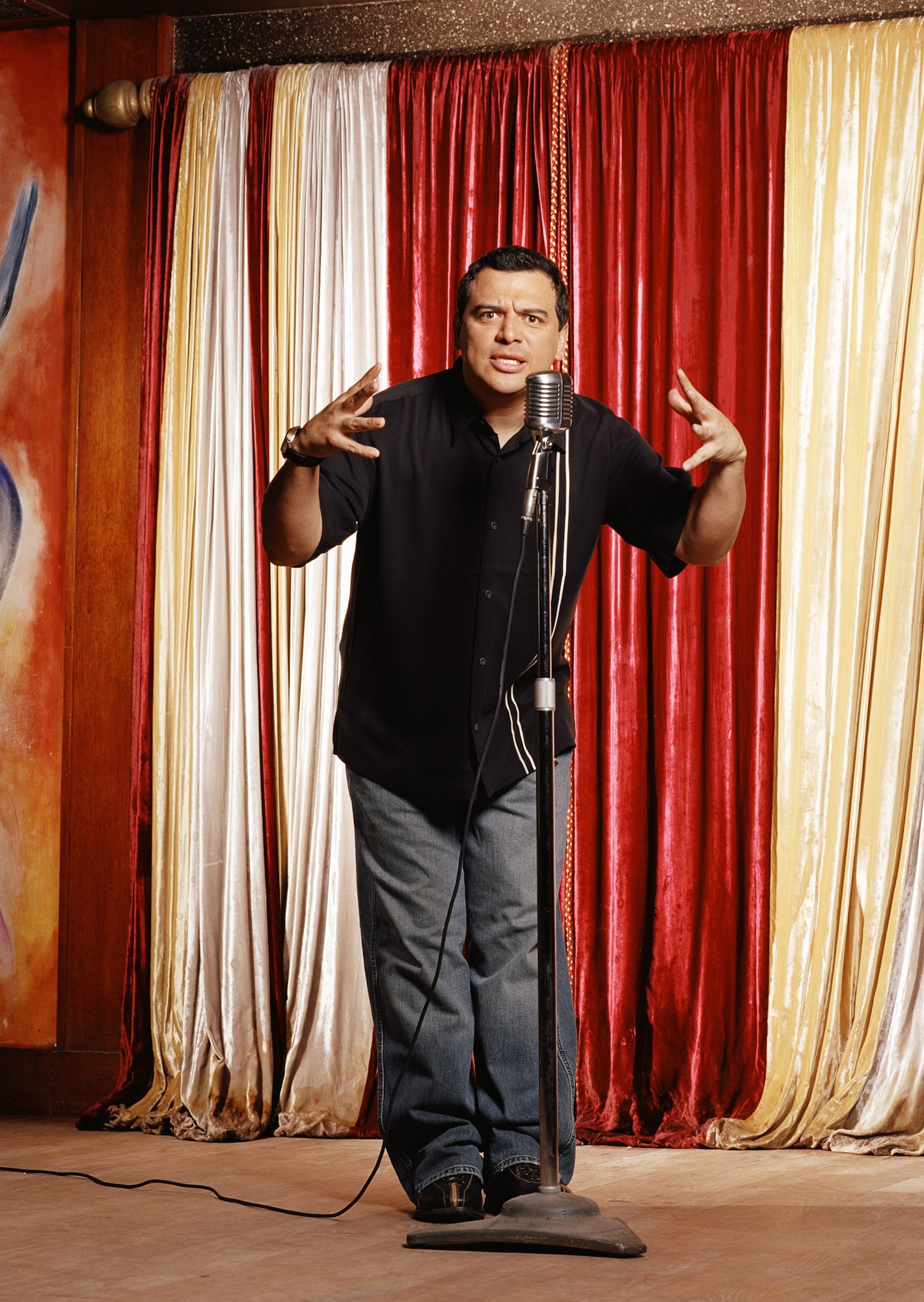 Carlos Mencia , the man behind Comedy Central's popular "Mind of Mencia" television program, will entertain American troops in Southwest Asia and families in Europe Nov. 30 to Dec. 12 as part of this year's Tour for the Troops, formerly known as Operation Season's Greetings. Joining the popular comedian will be headliner Kid Rock, singer/songwriter Jessie James and members of the Band of the Air Force Reserve. Tour for the Troops will feature performances at Ramstein Air Base, Germany; Incirlik AB, Turkey; RAF Lakenheath, England; and a number of deployed locations in Southwest Asia. (Courtesy photo)