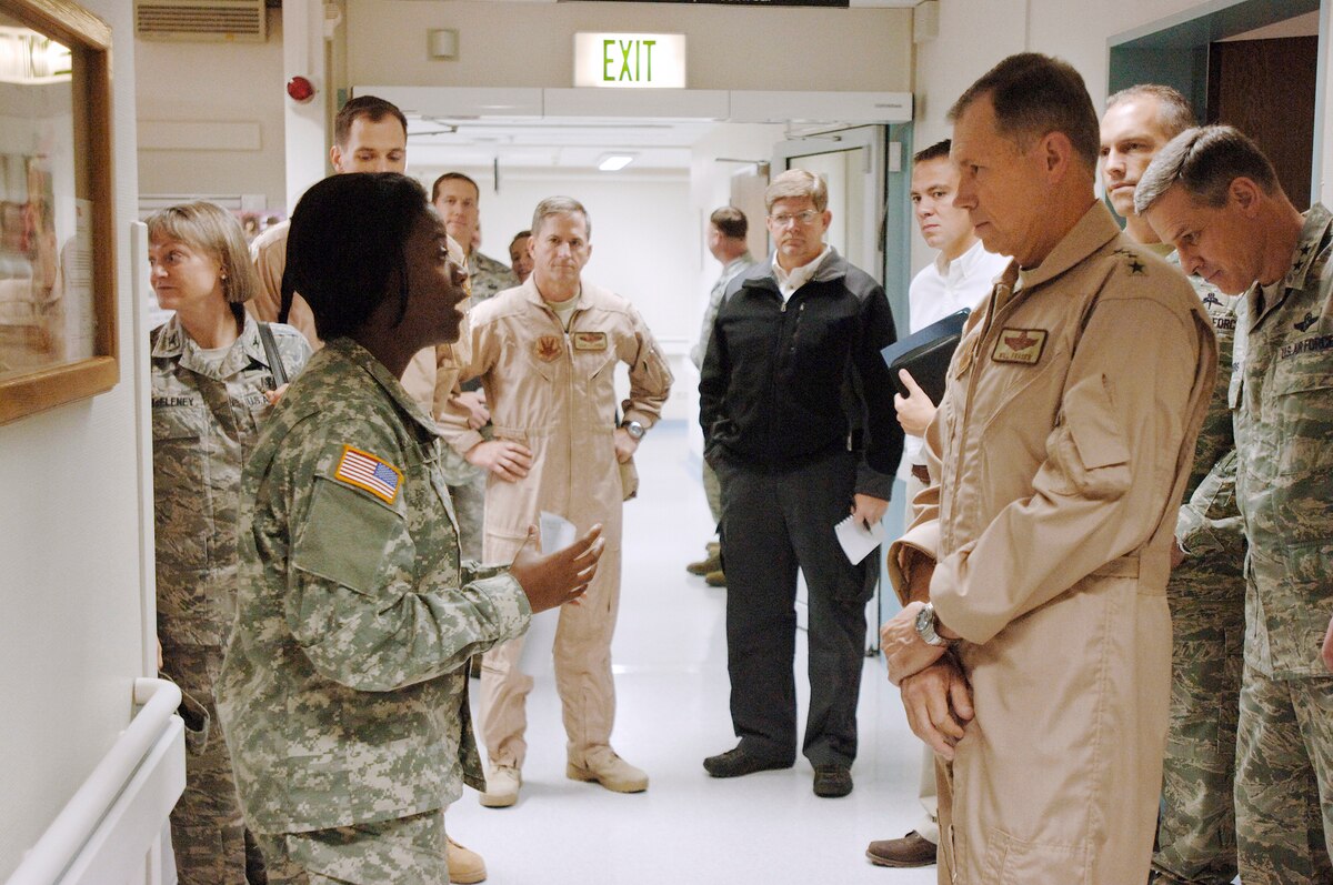 Air Combat Command leaders visit wounded warriors at Landstuhl Regional