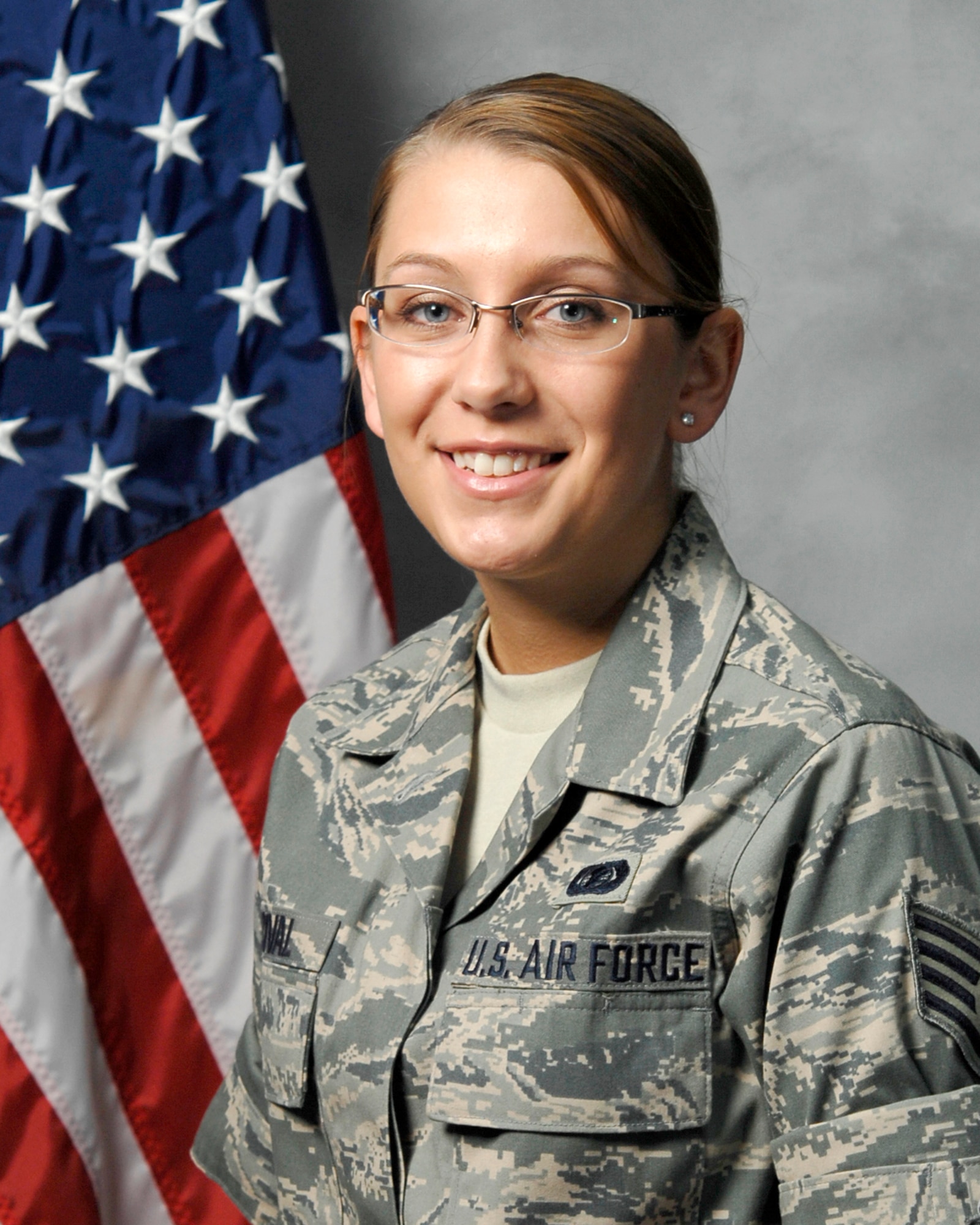 SOUTHWEST ASIA--Staff Sergeant Sandra Percival, 380th Expeditionary Mission Support Group, is the warrior of the week. (U.S. Air Force Photo/TSgt Charles Larkin Sr)