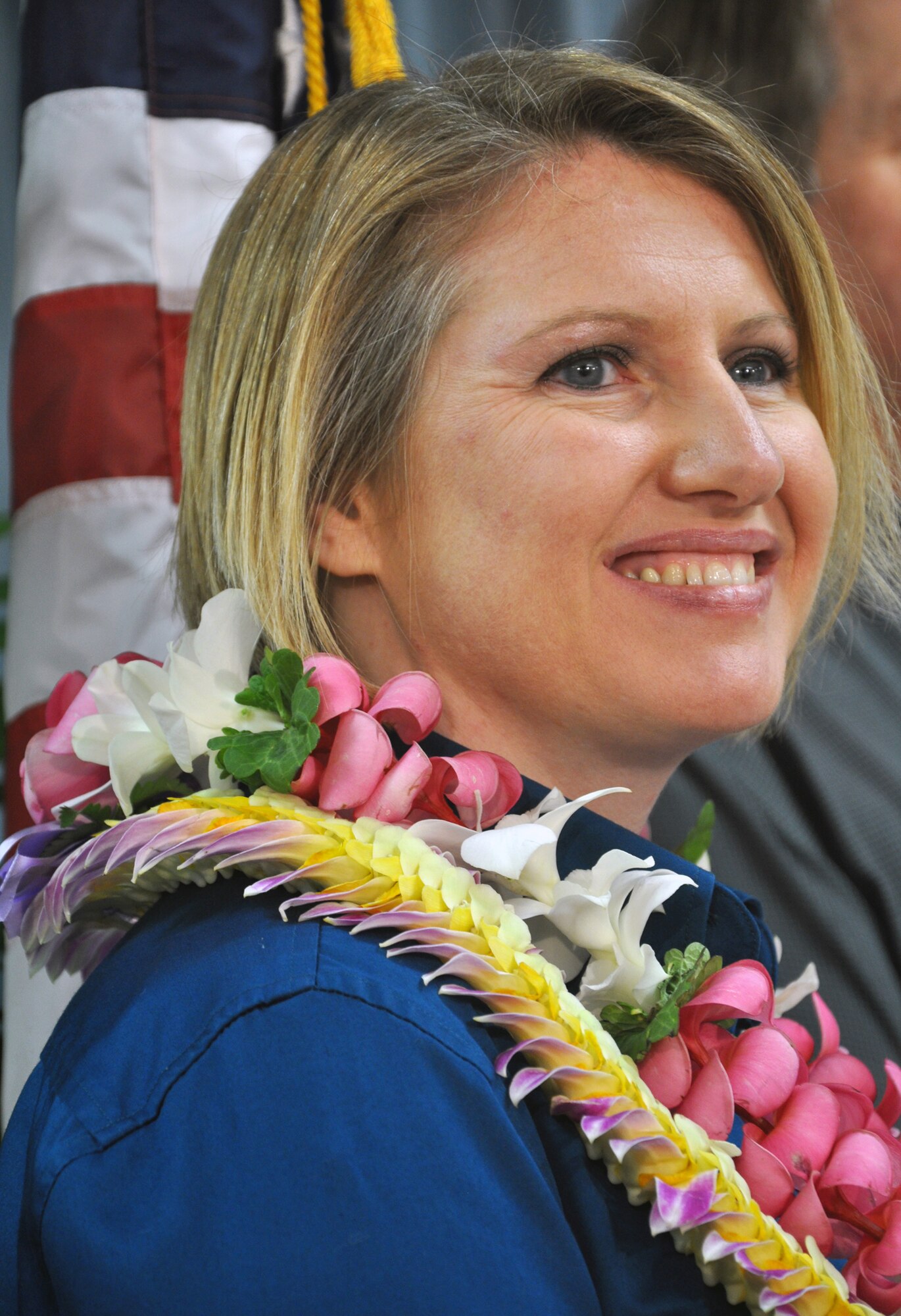 HICKAM AIR FORCE BASE, Hawaii -- The Navy League recognized eight Key Spouses Nov. 27 with $1,000 checks and letters from the Secretary of Defense and Oahu’s mayor, Mufi Hannemann. Among them was Sharron Ortiz, a Key Spouse from the 15th Security Forces Squadron, whose husband, Master Sgt. David Ortiz, is currently deployed.She is the only Key Spouse for 182 deployed Airmen in the unit, 88 of whom are first-term Airmen with 21 spouses under the age of 20. (U.S. Air Force photo by Staff Sgt. Carolyn Viss)