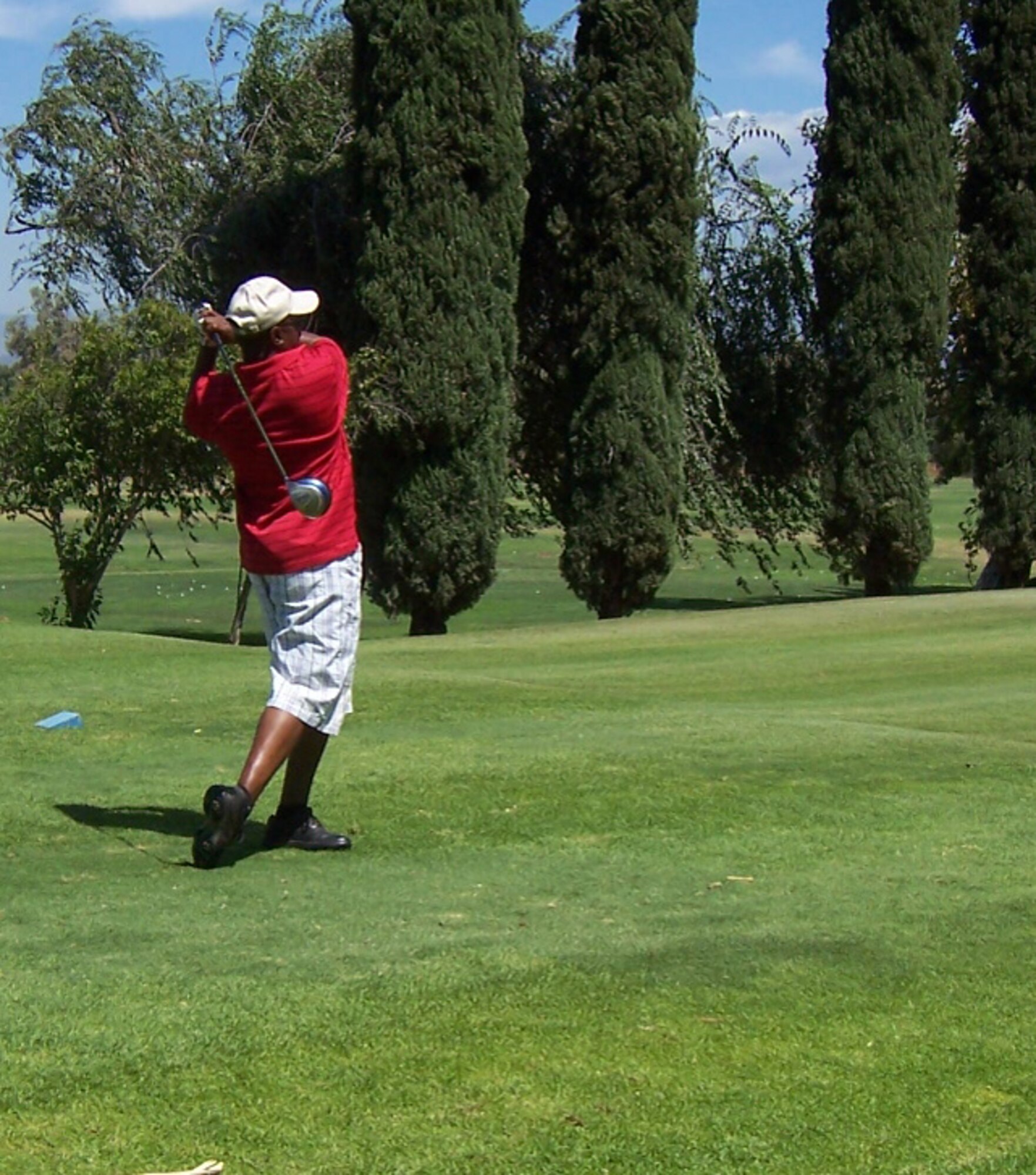 The 729 Airlift Squadron team won the March ARB intramural golf league championship game against the ATC team Sep. 10, with a final match score of 148-139 with the 729 AS 5 under par. There were seven teams that challenged one another three times each since the league began on April 14. (U.S. Air Force photo)