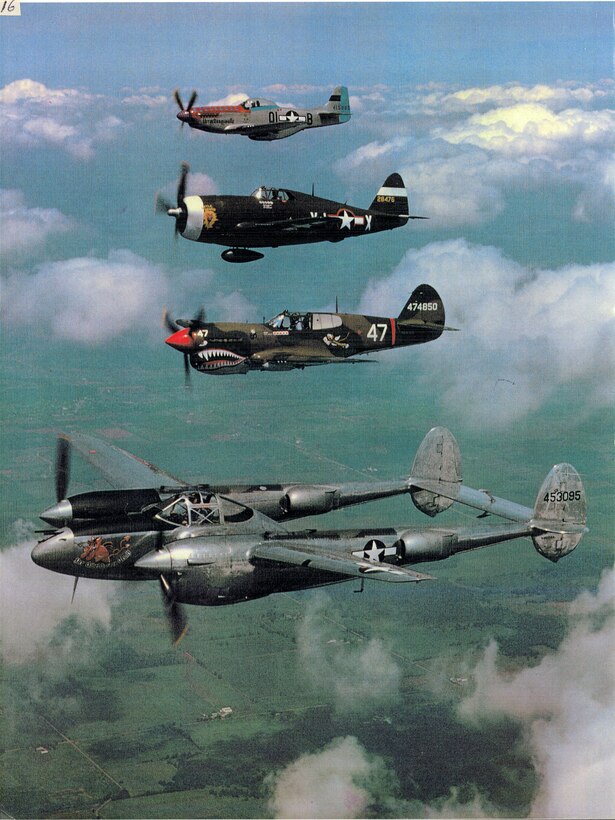 A sampling of the aircraft flown by Lt. Col Easterling while in combat