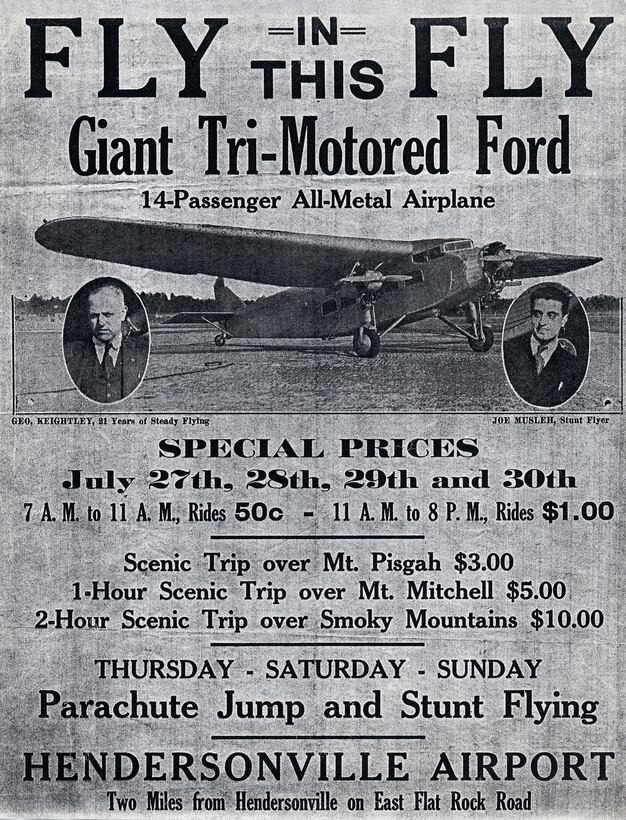 An ad like this caught the attention of a young teenager in 1933.  After his first flight, Ralph Easterling knew that he was destined to fly.  More importantly, he had the determination to pursue that dream ---to never quit.