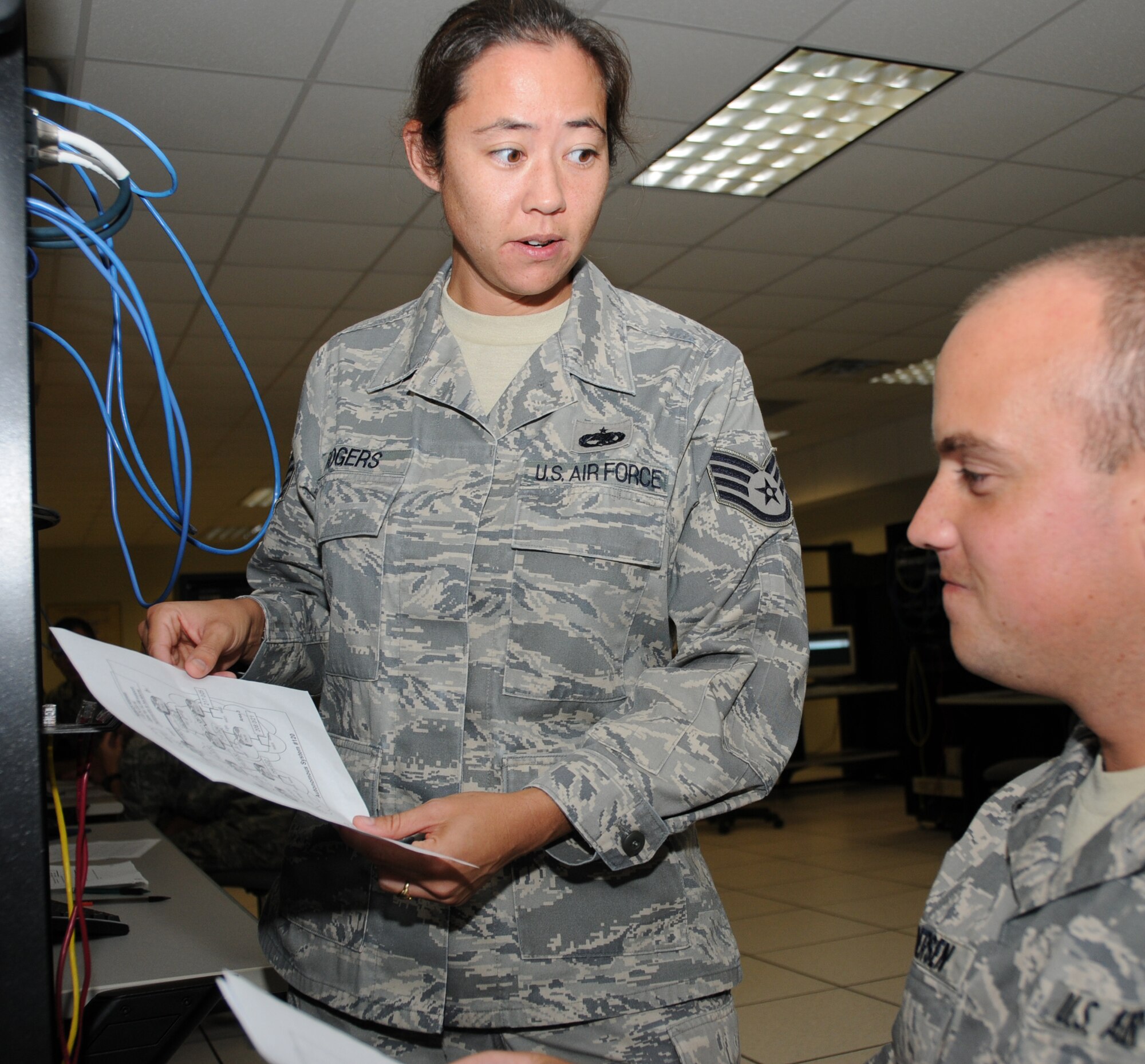 Staff Sgt. Sarah Rogers, 338th Training Squadron is this Week's Dragon of the Week.  (U.S. Air Force photo by Kemberly Groue)