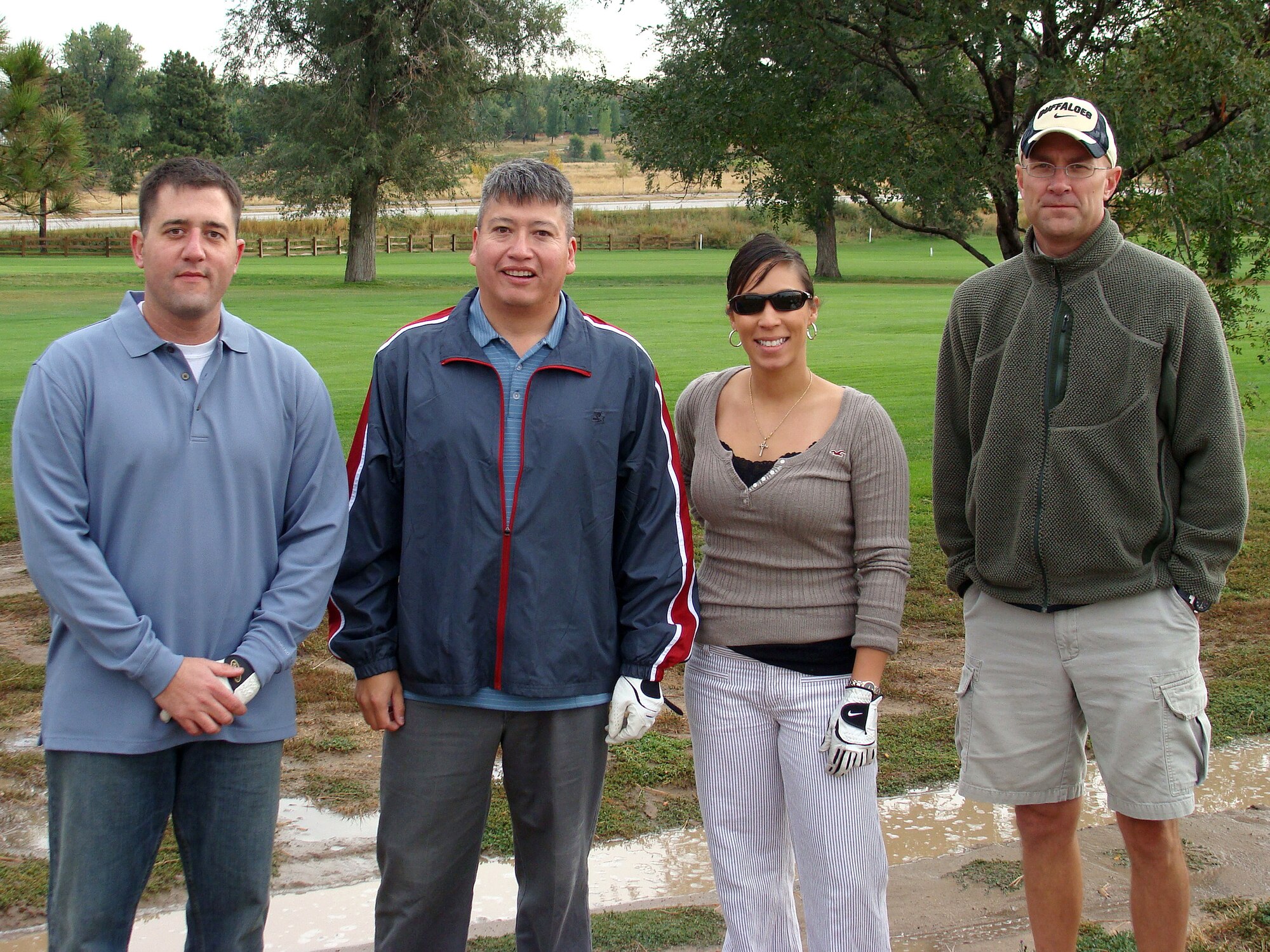 Participant’s line up for a photo after Buckley’s 2nd Panther Pride golf tournament, Sept. 25. (Courtesy photo)