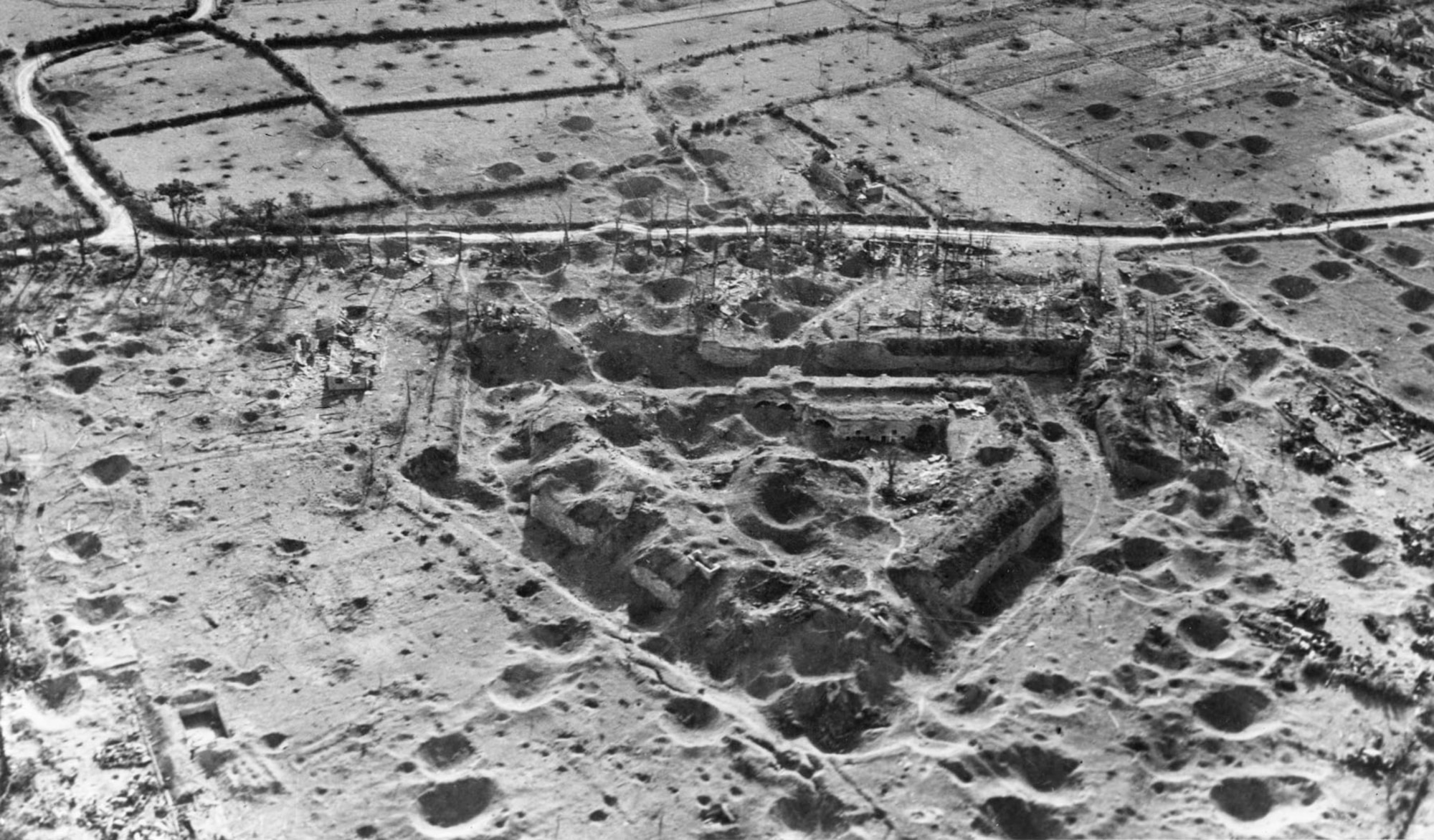 The Germans turned several French ports into fortresses, and they held them through August 1944. The 9th Air Force reduced many strongholds to rubble, like this one pictured at Brest. (U.S. Air Force photo)