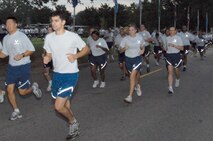 The 42nd Air Base Wing's Wingman and Safety Day Sept. 25 began with a 5k run at 6 a.m. and continued throughout the day with various team building events. (U.S. Air Force photo/Jamie Pitcher)