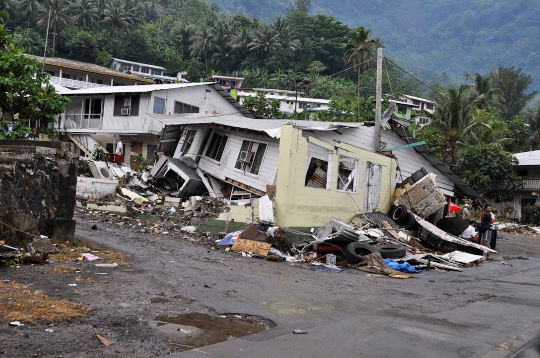 Hawaii Guard members assess damages in American Samoa