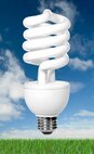 MINOT AIR FORCE BASE, N.D. -- Currently many lights around the base are still incandescent bulbs.  Upgrading to compact fluorescent lights is not only energy efficient and eco-friendly, but also saves money. (Courtesy graphic)