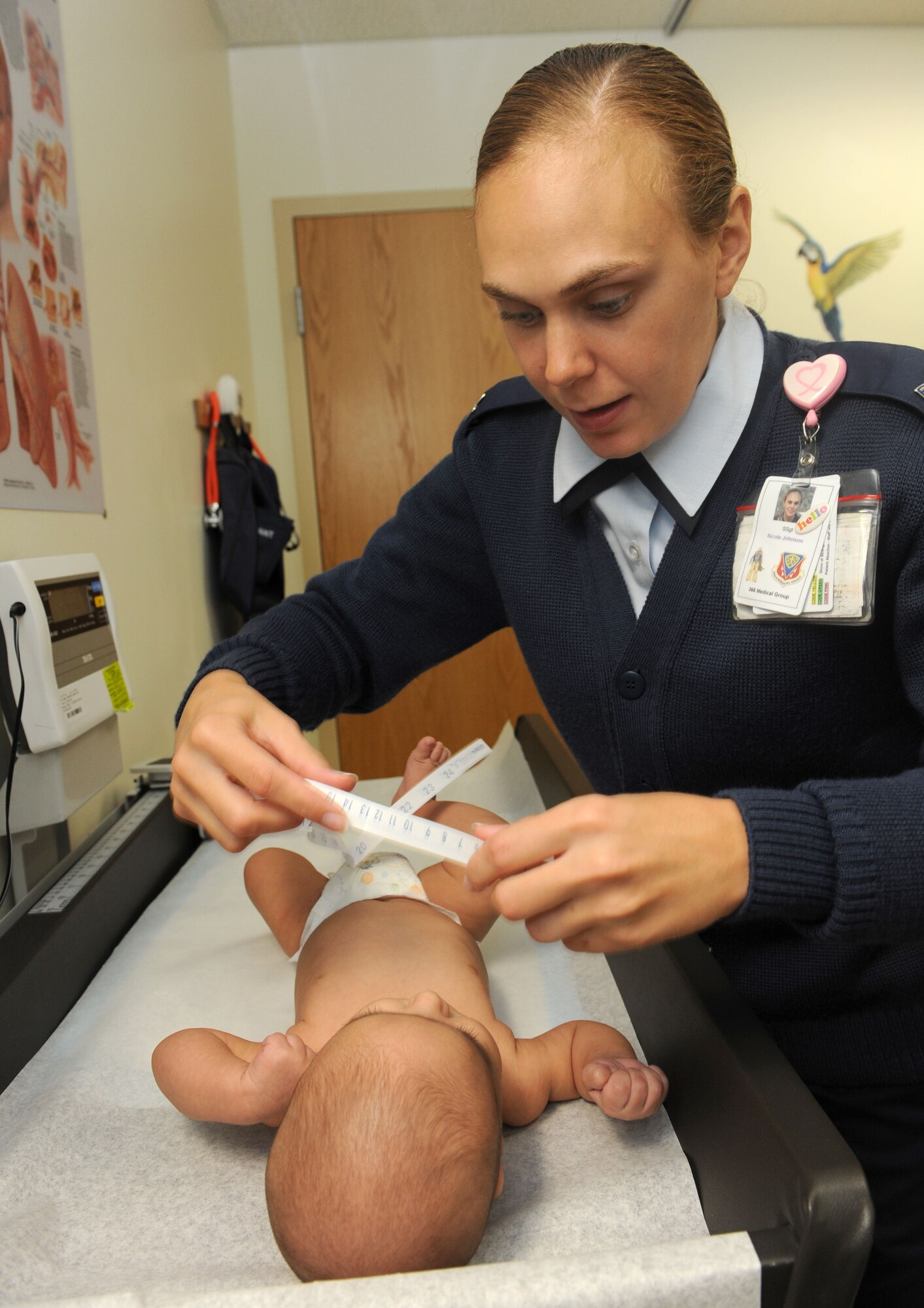 MOUNTAIN HOME AIR FORCE BASE, Idaho - Staff Sgt. Nicole Johnson serves as a 366th Medical Operations Squadron aeromedical craftsman. (U.S. Air Force photo by Airman 1st Class Debbie Lockhart)