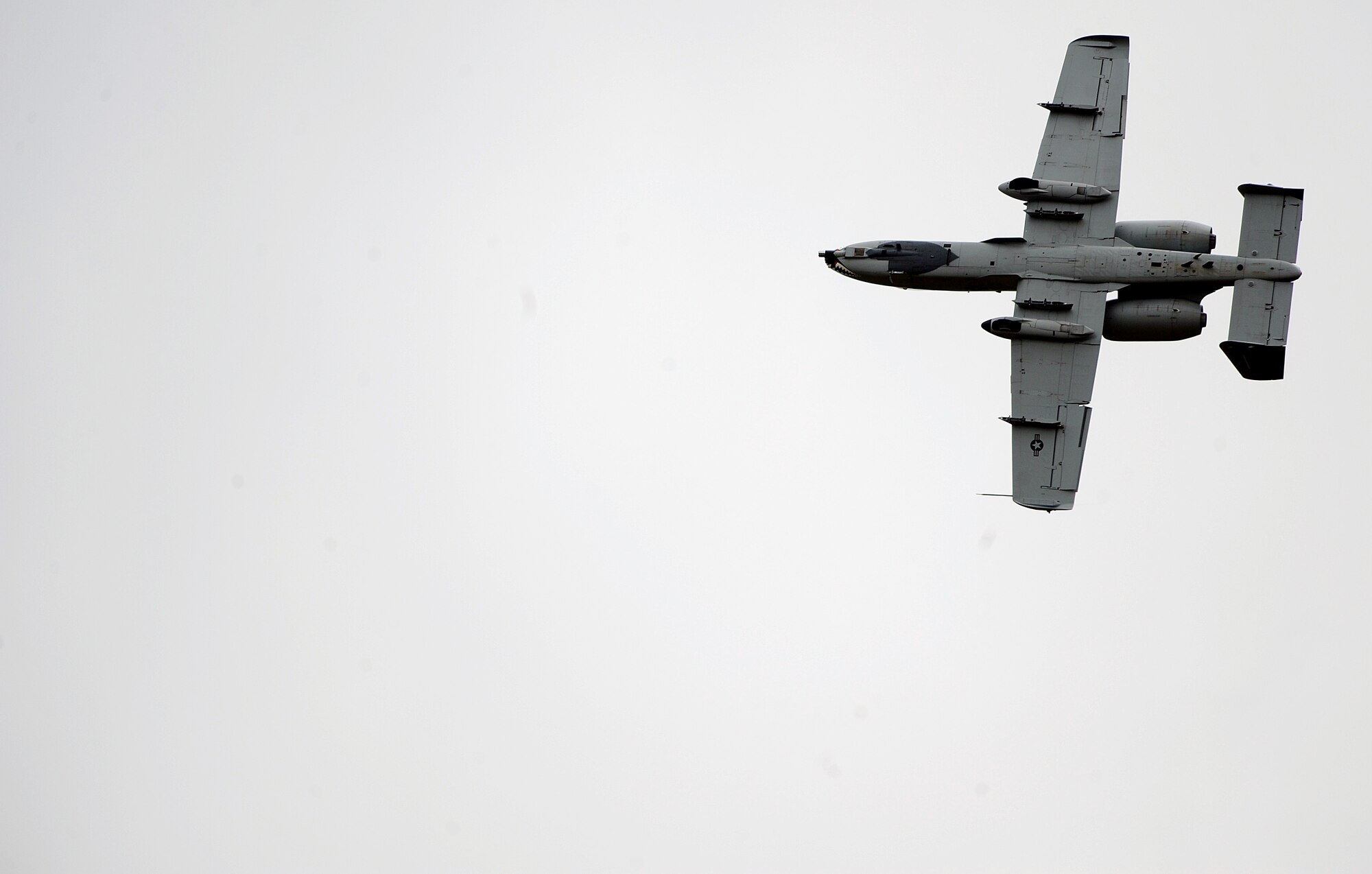 MOODY AIR FORCE BASE, Ga. -- An A-10C Thunderbolt II demonstrates is ability to make sharp turnarounds in attack situation during an A-10 East Coast Demonstration Team performance here Oct. 2. The aircraft is capable of doing a 180-degree turn-around in 30 seconds. (U.S. Air Force photo by Airman 1st Class Joshua Green)