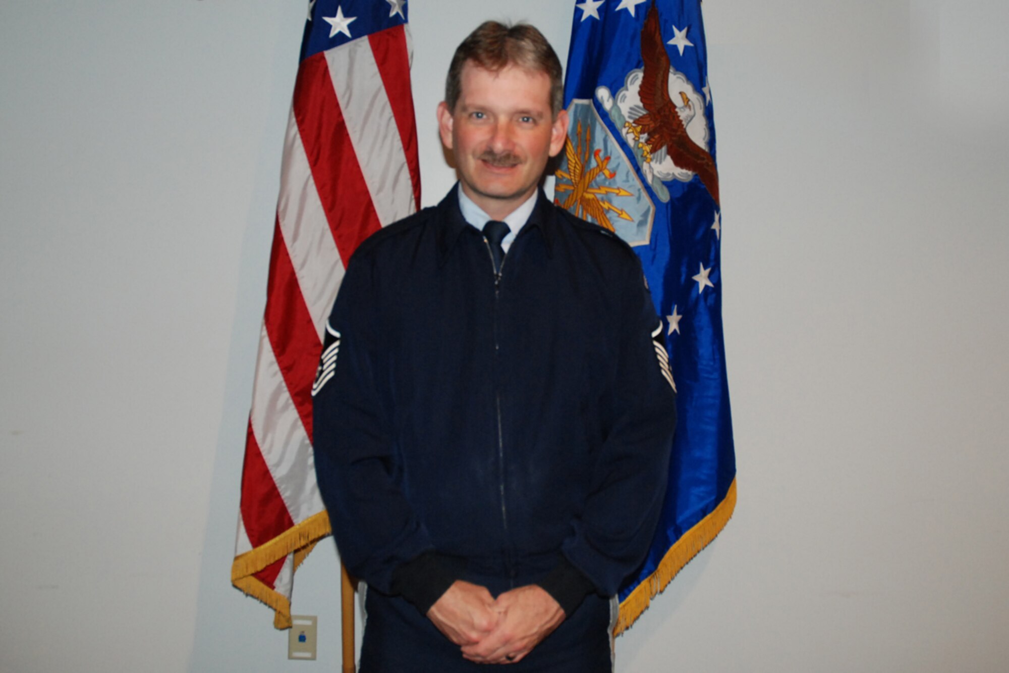 Master Sgt. Bruce See is the Honor Guard Superintendent, Dobbine Air Reserve Base, Ga. His primary duties are to schedule Military Funeral Honors and to insure that the proficiency level of the trained Ceremonial Guardsmen assigned to the Dobbins Base Honor Guard are held to the highest possible standard. (U.S. Air Force photo/Tech. Sgt. James Branch)