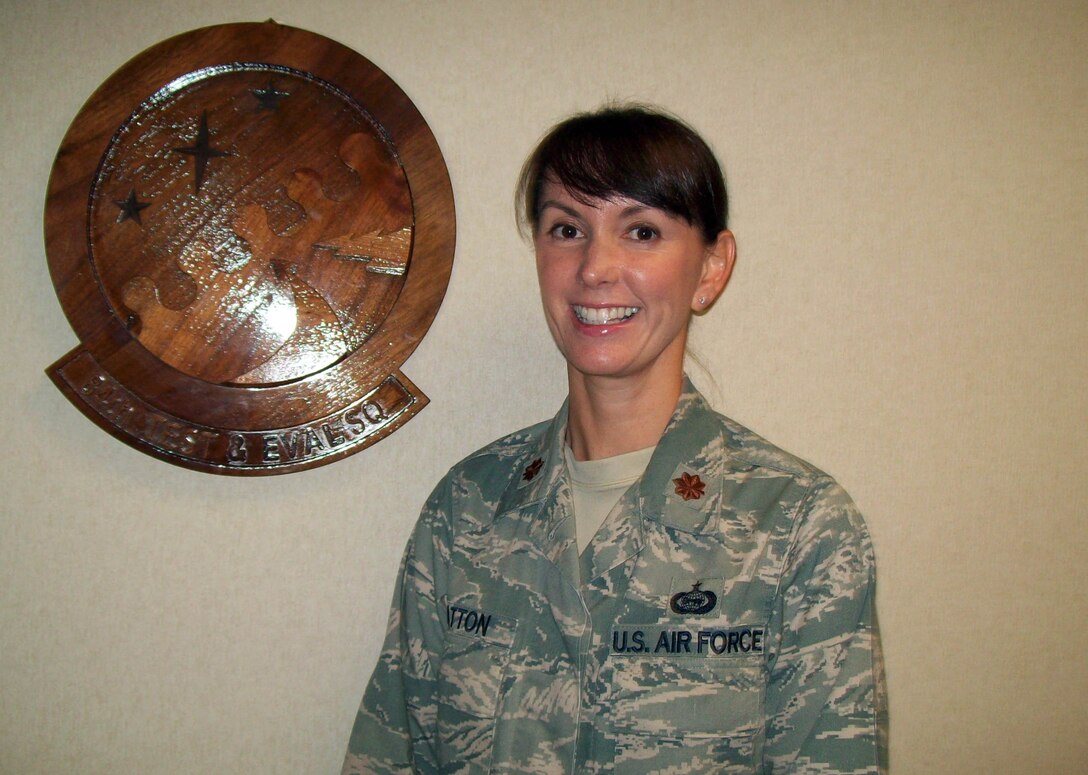 Maj. Joy Patton, 84th Test and Evaluation Squadron, was named Field Grade Officer of the Half on Oct. 3. (Photo courtesy of 84th Test and Evaluation Squadron)