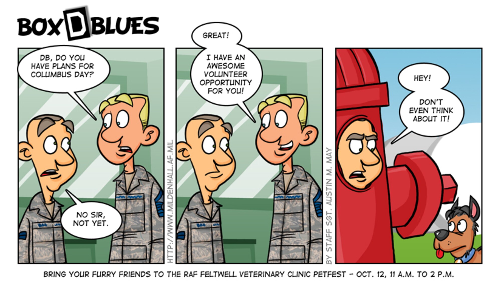 U.S. Air Force comic/Staff Sgt. Austin M. May